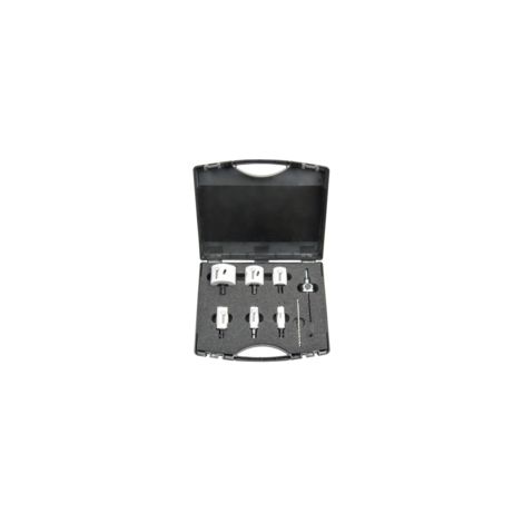 coffret - 6 scies cloches clic bizline - hss bi-métal + arbres 6 pans