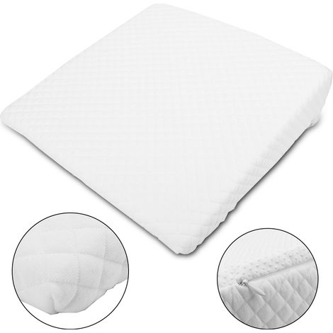 Oreiller de Bassin Carré Blanc Anti-Réflux et Plagiocéphalie pour Bébé (1/5)