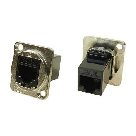Adattatore da pannello UTP RJ45 Cat5e Adattatore incasso CP30220M CP30220M Cliff Contenuto: 1 pz.