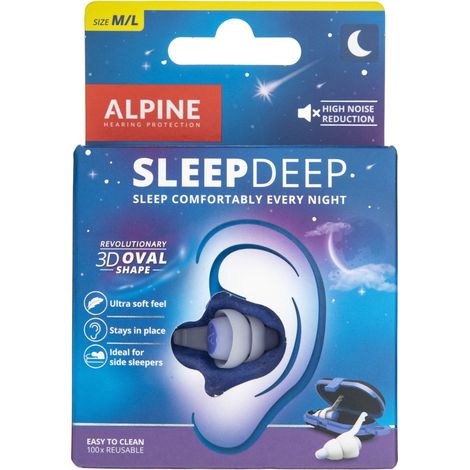 Tappi per le orecchie Alpine SleepDeep per dormire (1/3)