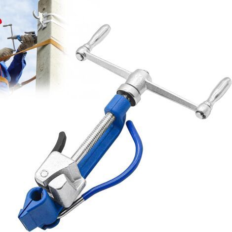 QORVA-Tendeur de Cerclage Pince à Cerclage Outil de Serrage Feuillard Manuel en Spirale Pour Fixation Emballage Regroupement Bateaux Acier Inoxydable Professionnel Industriel (1/5)