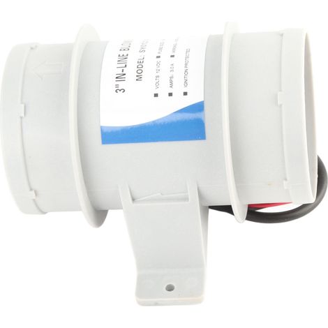 Ventilateur soufflant silencieux 12V 3 pouces pour bateaux et yachts, extracteur d\'air de cale marin, circulation d\'air efficace, système de ventilation étanche. (1/5)