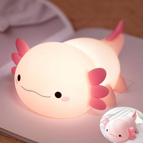 Luz nocturna infantil，linda luz nocturna，lámpara recargable，luz nocturna LED de silicona con forma de animal para bebés，adecuada para niños (1/5)