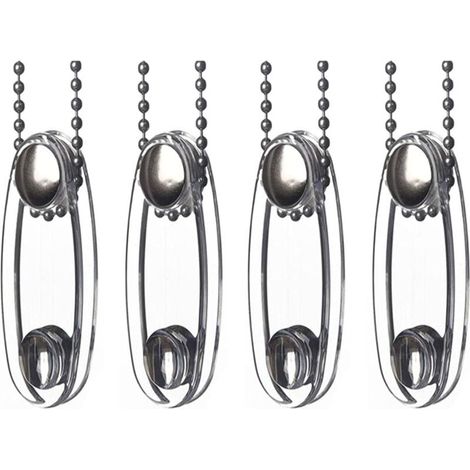 4 Pack Blind Accessories Plastic Cord Weights for Vertical Windows Roller Blinds Window Shutter Clear Plastic Safety Handle for Blinds (1/4)