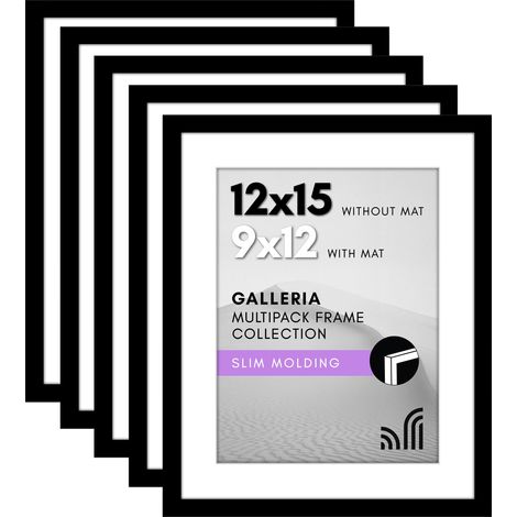 Lot de cadres photo de 30,5 x 38,1 cm Utilisation comme cadre photo de 22,9 x 30,5 cm avec passe-partout ou cadre de 30,5 x 38,1 cm sans passe-partout Cadre photo de collage avec (1/5)