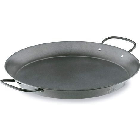 LACOR 60131 Piatto Rotondo Antiaderente per Paella, Argento, 32 cm (1/5)