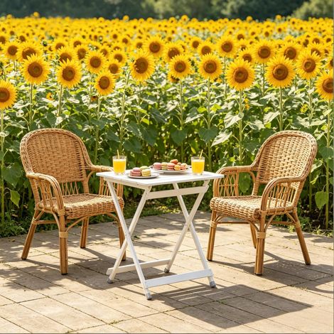 Table de camping pliante en aluminium, 50,5 x 46,5 x 60 cm, charge max. 25 kg HAVRYA (1/5)