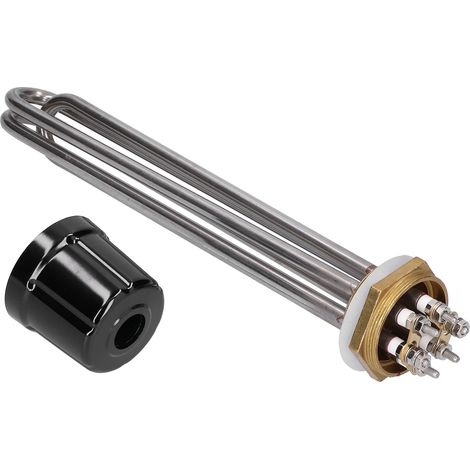 GARRYFIZH Tube chauffant électrique en acier inox - Tige filetée laiton, AC220/380V 3KW, 1.5" BSP, pour fourniture industrielle