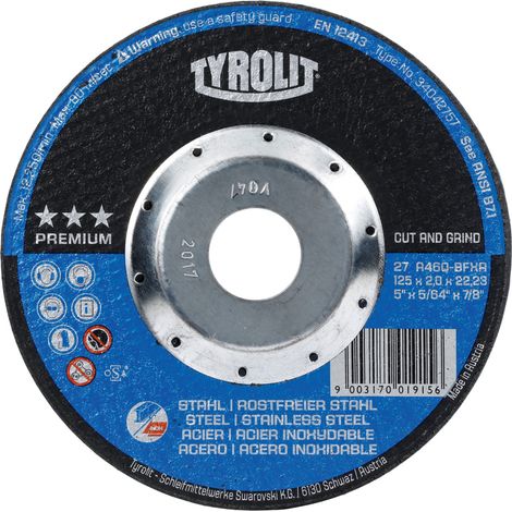 Disco da taglio Premium 125x2 TYROLIT 34042757