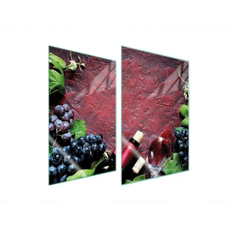 Assiette de protection en verre pour la cuisine, 2x35x52, pour vin (1/5)