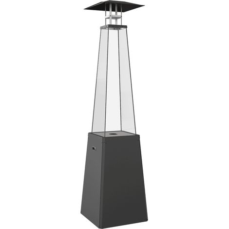 Gasheizstrahler Umbrella BS Stahl schwarz 12kW Set (1/5)