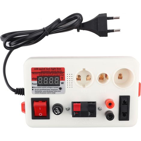 Schnell-LED-Lampentester, Lichtstrom, Leistung, Schachbrettmuster (Typ A) (1/5)