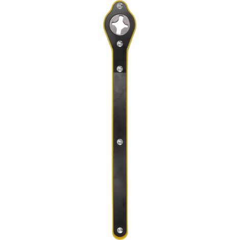 Clé à cliquet à long manche de 34 cm, ergonomique et facile à utiliser, pour le démontage des roues et la réparation des pneus. (1/5)