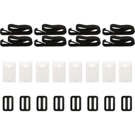 Kit de fixation pour bâche solaire de piscine, 8 Sangles de bâche solaire, kit avec sangles universelles à bobine pour fixation (1/5)