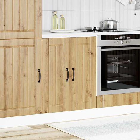 Maison Exclusive - Mobile Base Lavello Lucca Rovere Artigianale Legno Multistrato