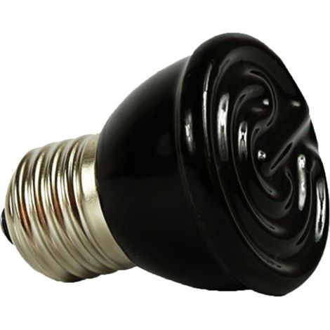 Lampe chauffante en céramique 100 W, non lumineuse, pour reptiles et animaux domestiques, 220 V, noire (1/5)