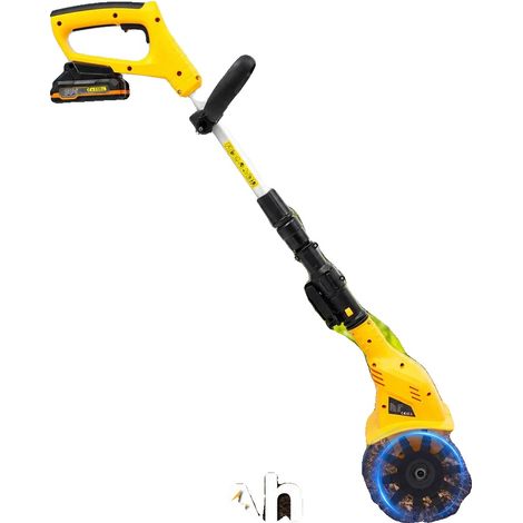 Motoculteur Électrique Portable, Batterie Lithium-ion 20V, Longueur Réglable 97-117cm, Profondeur de Coupe 25cm, Diamètre de Lame 15cm, Autonomie 40 minutes (1/5)