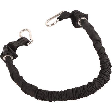 Sangle d'entraînement noir avec boucle et anneau pour exercices de jambes