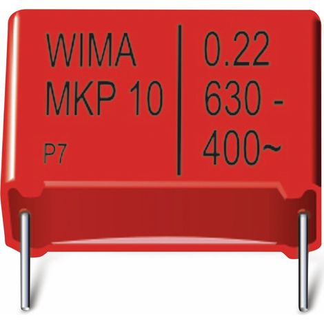 Condensateur à film WIMA, 0,01 UF, 1000 V, radial, pas de 15, MKP1O121004B00KSSD