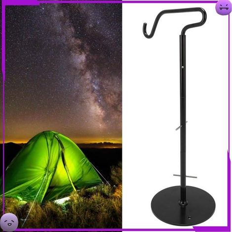 AUCUNE Support de lanterne de camping Sorandy POSTABLE POSTABLE POSE DE LUMIÈRE DE CAMPAGE AVEC CROCHT, electromenager appareil (1/5)