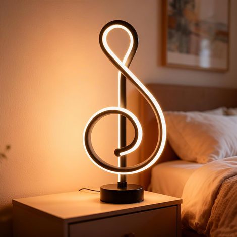 Lampe de table à LED moderne Lampes de bureau à spirale diminuables uniques avec 3 niveaux de couleur pour la chambre à coucher et le salon à côté lit (1/5)