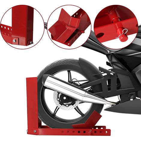 Wolketon Motorradständer Montageständer Motorradheber hinten Montagehilfe vorn Wippe Transportständer Vorderrad Montageständer für Motorräder