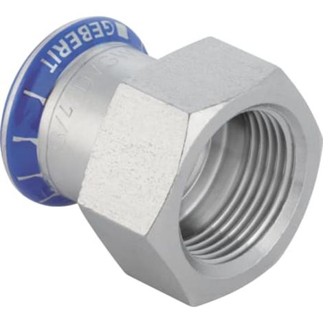Geberit Mapress Acero inoxidable Transición con rosca hembra, DN 40, dø 42 mm, 31814