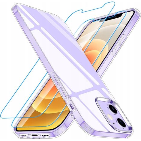 Custodia per iPhone 12/12 Pro + 3 pellicole protettive in vetro temperato trasparente Losvick (1/3)