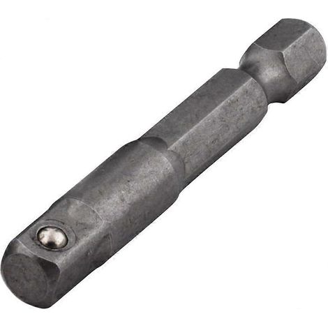 Adaptateur pour douille hexagonale vers carrée, tige de 6 mm (1/4"), porte-douille, vert, 50 mm (1/5)