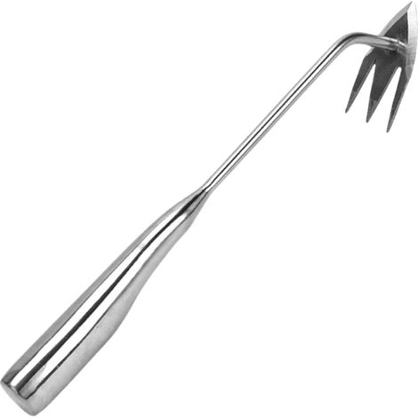 Ferramenta Manual Para Remoção De Ervas Daninhas - Removedor De Ervas Daninhas Cabos Ergonômicos, 3 Dentes Resistentes Para Remover Ervas Daninhas (1/5)