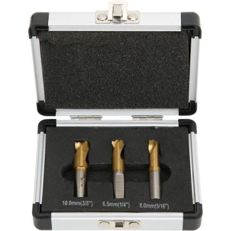 Set di 3 punte per trapano per la rimozione di saldature a punti, 6,5 mm/8 mm/10 mm, per la rimozione di giunti saldati in lamiera -Crezuo