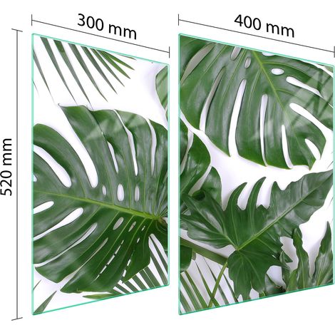 PLACA PROTECTORA DE VIDRIO PARA ESTUFA 70x52 MONSTERA (1/5)