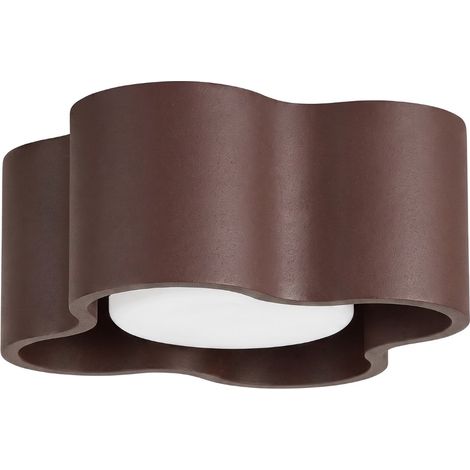Lámpara de techo OVIO 1 marrón aluminio 1xGx53 12cm Sollux (1/4)