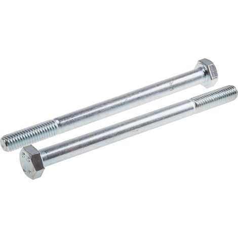 Vis à tête hexagonale, Acier Galvanisé brillant, M8 x 110mm ( Prix pour Sachet de 25 ) (1/2)