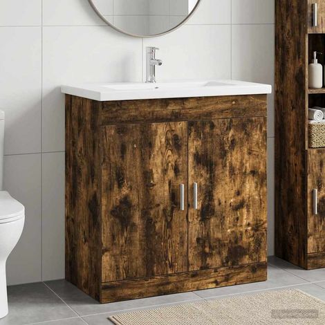 Juego de muebles de baño Roble Ahumado 81 x 40 x 84,5 cm