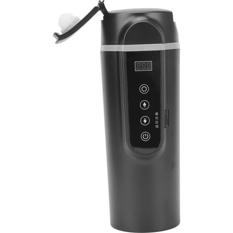 Mug Chauffant électrique 500ML, Contrôle de Température 30-100°C, Arrêt Automatique, Bouteille en Inox, écran LCD Portable, Tasse Chauffante (1/5)
