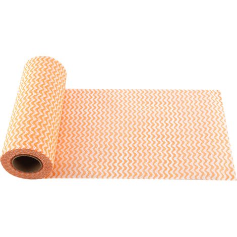 50 lingettes jetables antiadhésives en non-tissé pour cuisine, chiffon à vaisselle et essuie-mains orange