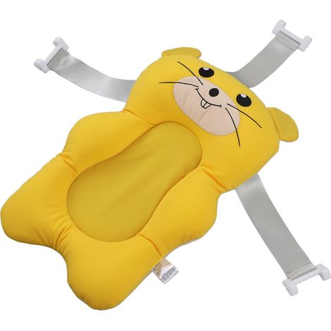 Coussin de bain bébé en forme de dessin animé avec sangle réglable, doux et flottant, type 2 (1/5)