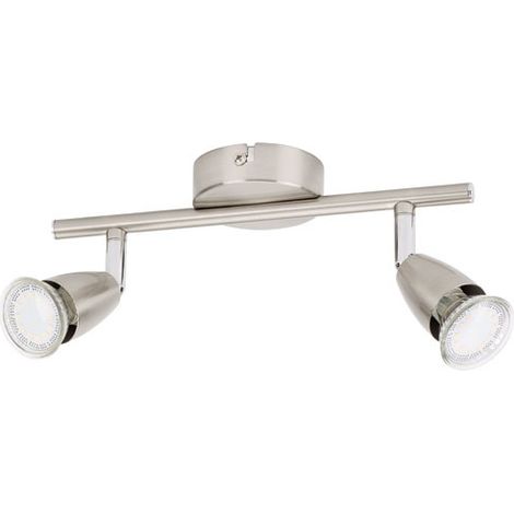 SPOT LED GU10 2X3W ACIER BROSSE PROLIGHT - 367201002