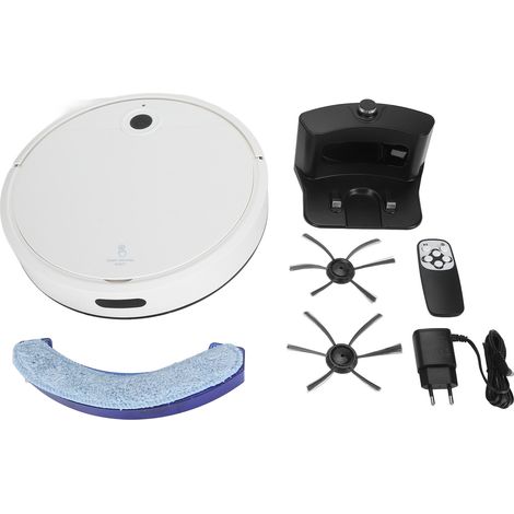 Aspirateur robot et laveur de sols combinés, aspiration puissante, rechargeable, multifonction 3 en 1 (1/5)