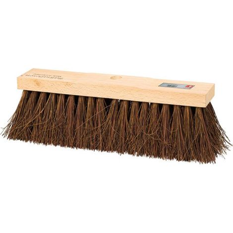 Scopa professionale per pavimenti IDEAL Idealspaten 400 mm, fibre naturali Bahia, legno di faggio, senza manico - 50100400