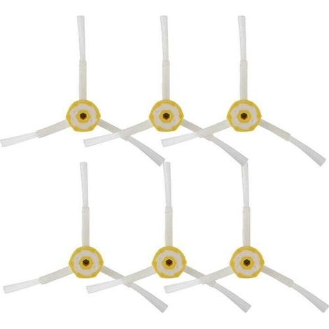 Enowelir Lot de 6 brosses latérales de rechange pour aspirateur Roomba série 500/600/700 (1/4)