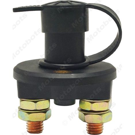 12-24V car power master switch, battery switch, leakage protection rotary knob type, 10mm double-post power cut-off, 2 keys (1/4)