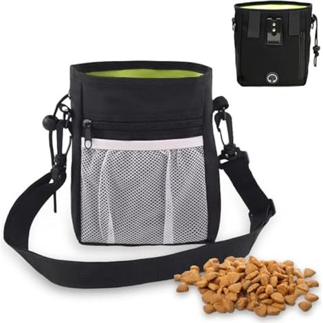 Sac à friandises pour chien avec ceinture ajustable, sacs à déjections étanches, pour les promenades et l'entraînement (1/5)