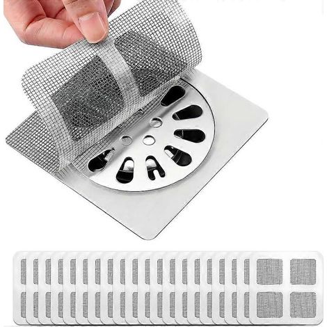 Autocollants jetables pour siphon de douche, nouveau récupérateur de cheveux jetable 2026, filtre de siphon de sol, grille de siphon de douche, autocollants pour salle de bain (1/5)