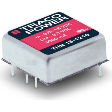 TracoPower THN 15-1211 Convertitore DC/DC da circuito stampato 12 V/DC 5 V/DC 3 A 15 W Num. uscite: 1 x Contenuto 1 pz. (1/2)