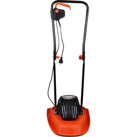 Tondeuse Filaire 1200W, Tondeuse à Gazon Electrique 30 cm, 3 hauteurs réglables 20, 40 et 60 mm, Tondeuse Légère avec Poignée Type Landau, Idéale Jusqu'à 250 m², Orange (1/5)