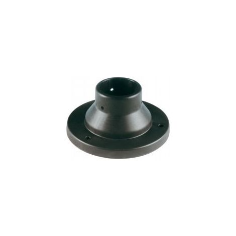 Bodenbefestigungs-Zubehör für Pfosten D. Max. 6 cm Schwarz (1/2)