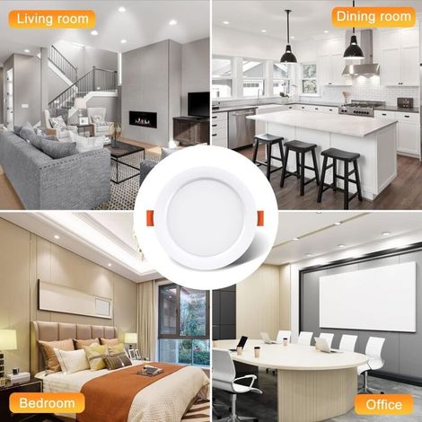 Faretti LED da incasso, confezione da 10, 5W 500 lumen (equivalenti a ...