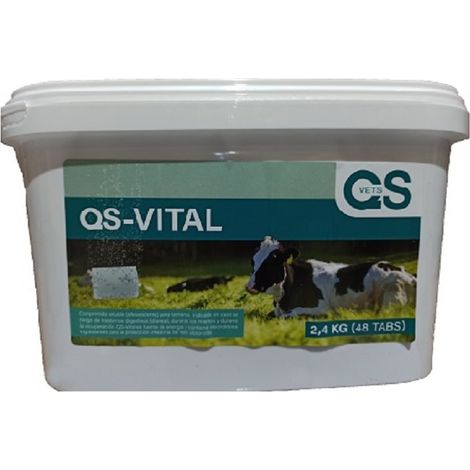 QS-VITAL Rehidratante para animales, Comprimidos Efervescentes,